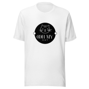 Oh My Cat White T-shirt for cat lovers Australia